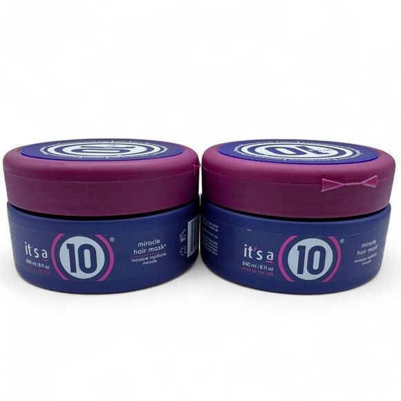 2x It's a 10 Miracle Repair Hair Mask Conditioning Treatment 8 oz each - Picture 1 of 6